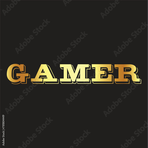 gamer text effect with purple color for logo.