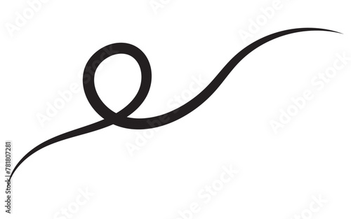 Swoosh and swash, swish vector line icon, black underline set, hand drawn swirl and curly text elements. Doodle retro collection isolated on white background. Swirly line doodle. 11:11