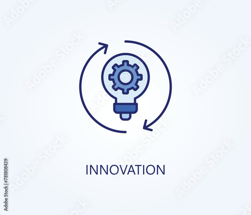 Innovation vector, icon or logo sign symbol illustration.