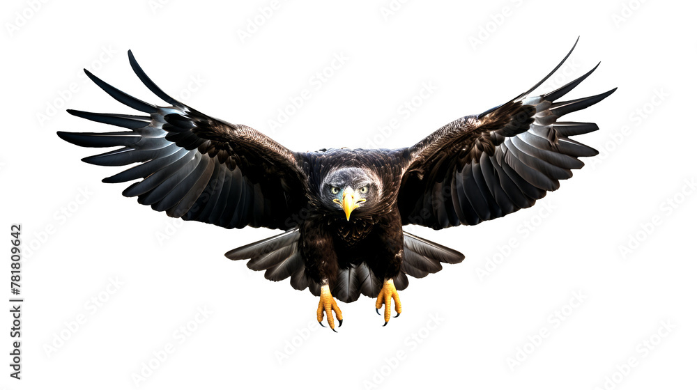 Obraz premium eagle flying isolated on white