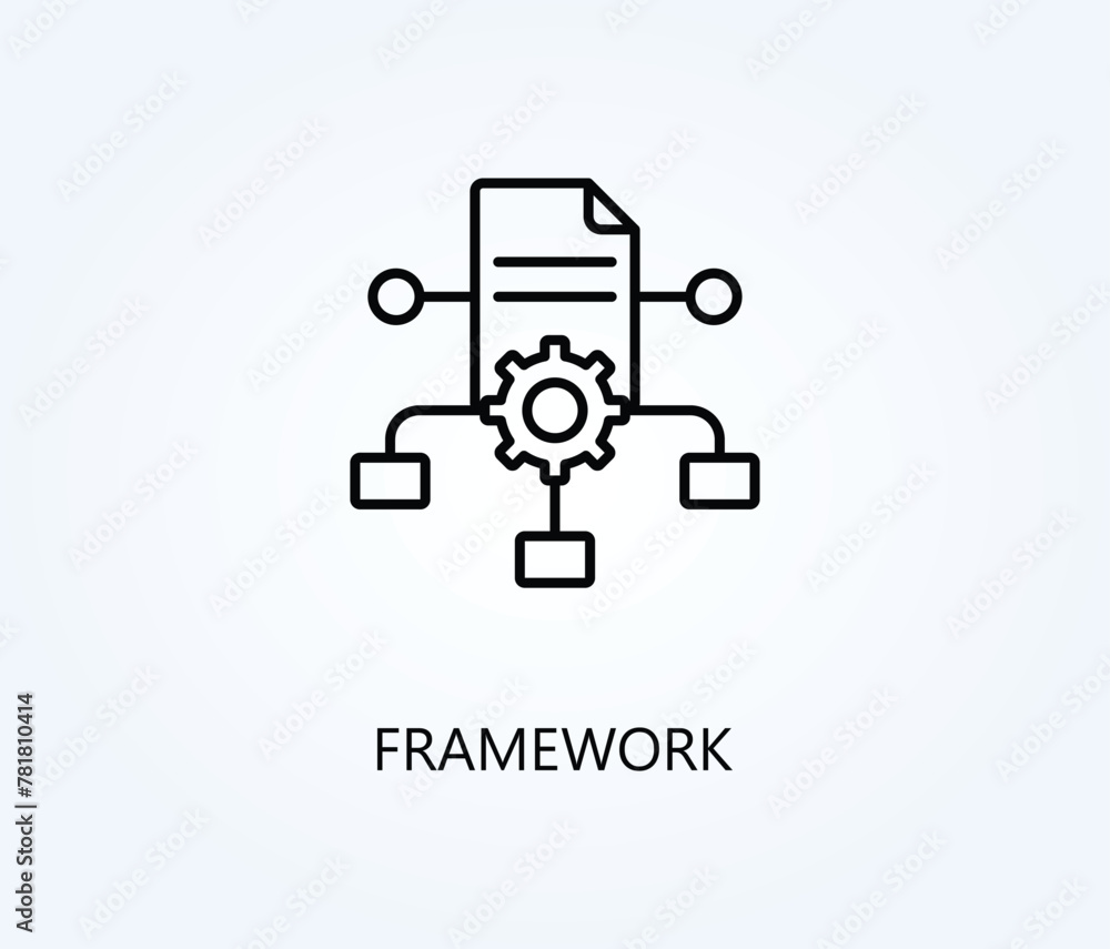 Framework vector, icon or logo sign symbol illustration. Framework vector, icon or logo sign symbol illustration.