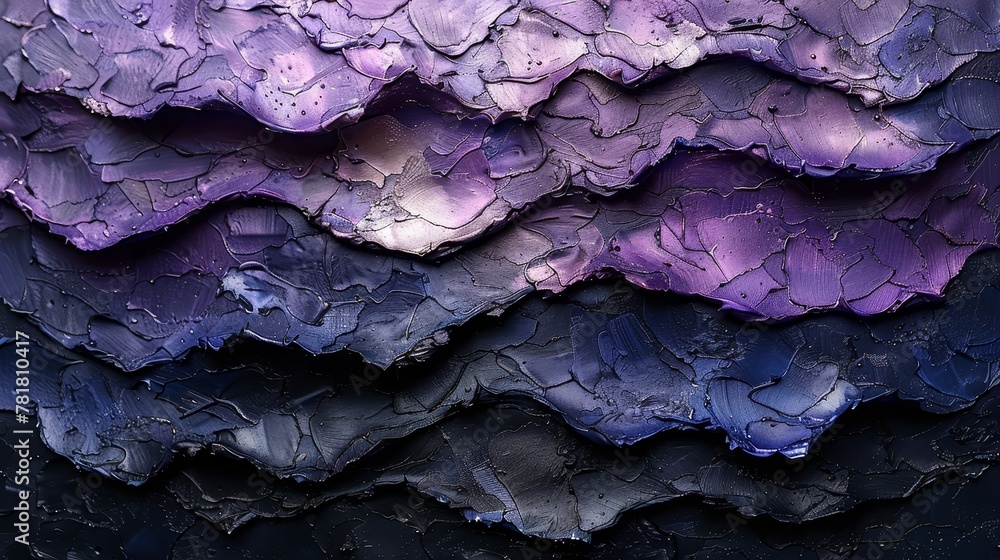 top half in shades of purple, bottom half in blue top half in shades of purple, bottom half in blue