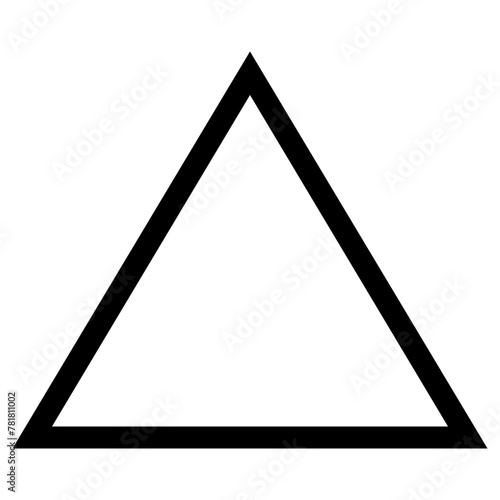 triangle icon, simple vector design