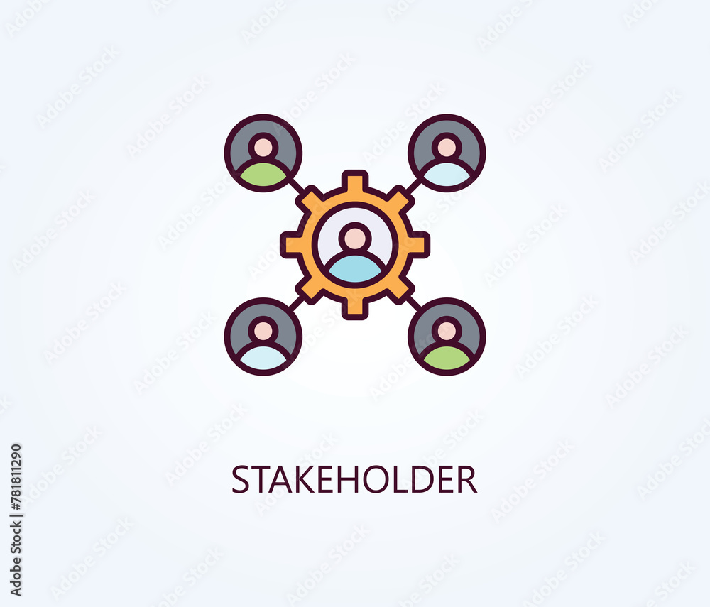 Stakeholder vector, icon or logo sign symbol illustration. Stakeholder vector, icon or logo sign symbol illustration.