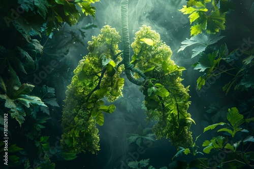 The green lung of the Earth, encapsulated for a vision of environmental purity