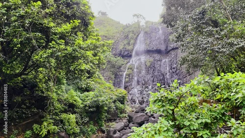 Mesmerizing Amboli waterfall surrounded by greenery Konkan Maharashtra India 4K photo