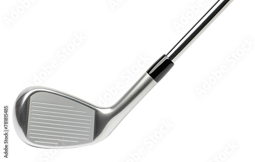 Close-up of a golf club isolated on transparent background