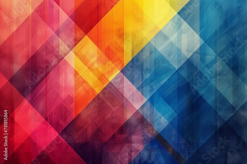 Geometric gradients abstracted, a modernists approach to color theory photo
