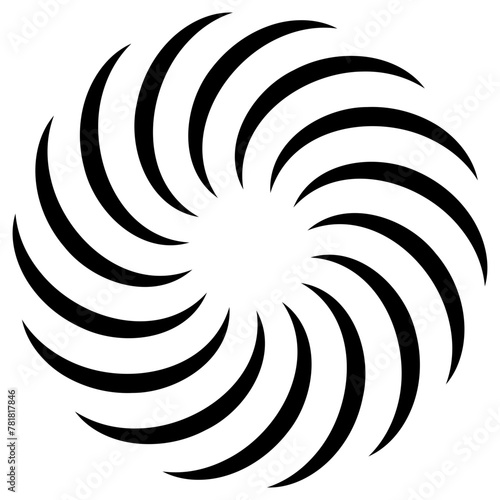 spiral icon, simple vector design