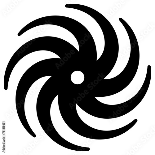 black hole icon, simple vector design