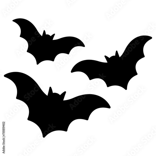 bat icon, simple vector design