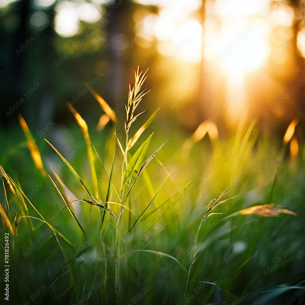 green grass and sun green grass and sun