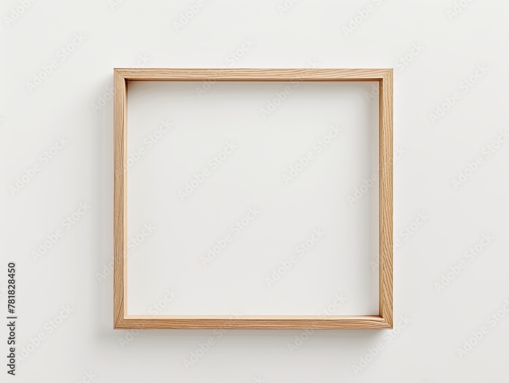 Minimalist Wooden Frames Display 3D Render Minimalist Wooden Frames Display 3D Render