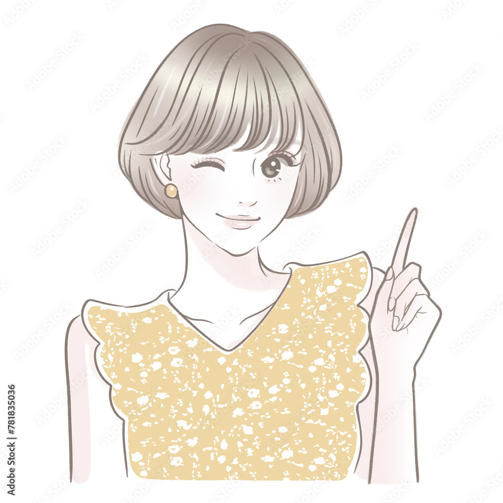 女性・女の子のイラスト素材 女性・女の子のイラスト素材
