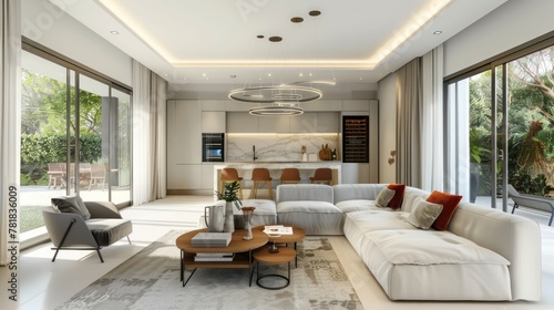 Design twin villas with flexible floor plans, allowing residents to customize their living spaces according to their needs and preferences   photo