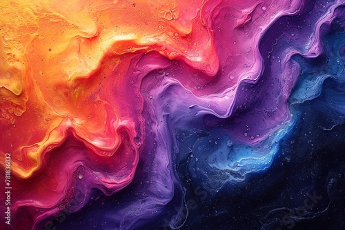 ink, paint, abstraction. close-up image. colorful abstract painting background