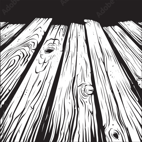 Wooden Plank Texture: Abstract Background Vector Illustration