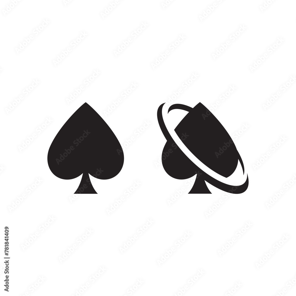 Poker logo vector template, Creative Casinologo design concept Poker logo vector template, Creative Casinologo design concept