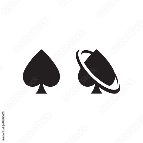 Poker logo vector template, Creative Casinologo design concept