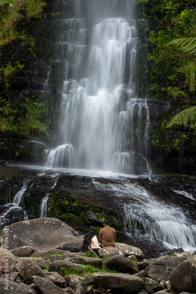 Fototapeta premium waterfall in the mountains