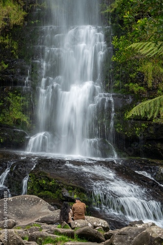 waterfall in the mountain