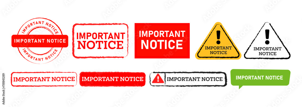 © bakhtiarzein - important notice rectangle square circle stamp and speech bubble sign for essential information © bakhtiarzein - important notice rectangle square circle stamp and speech bubble sign for essential information