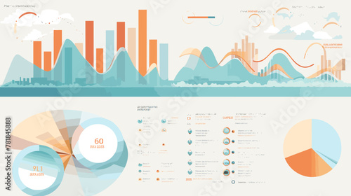 Concept vector illustration of presentation background