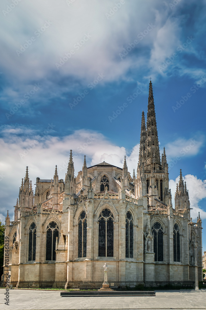 The Cathedral of Saint Andrew of Bordeaux is a Gothic-style cathedral church located in the French city of Bordeaux. France