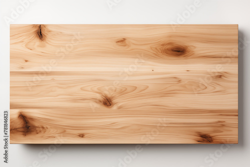 Old wood table wall on white background.