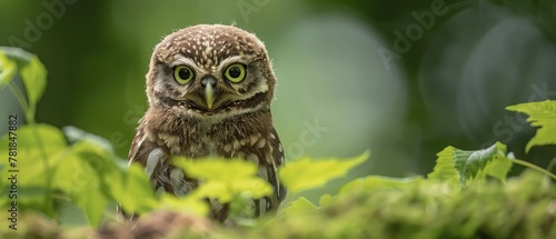 Little owl juvenile - steenuil - athene noctua photo