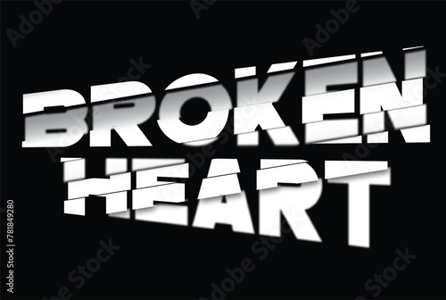 Broken Heart Text Effect
