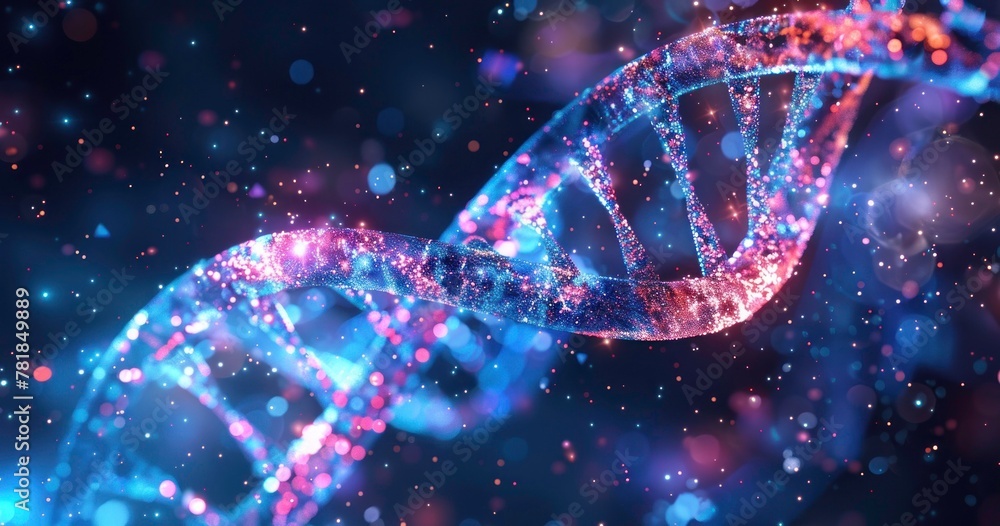 Abstract background modern and futuristic DNA Abstract background modern and futuristic DNA