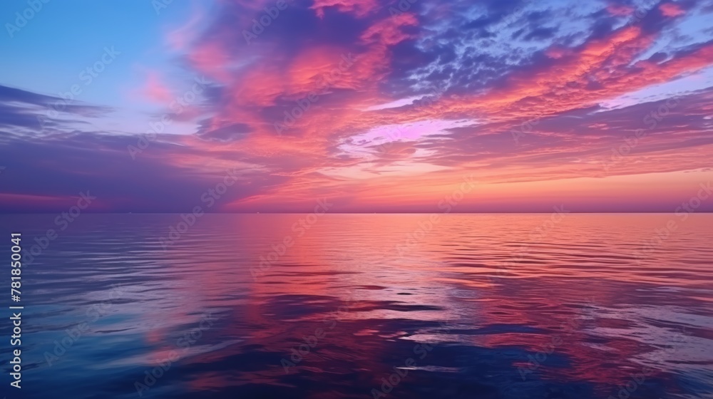 sunset colorful sky reflection on the water surface On the background of the black sea sunset colorful sky reflection on the water surface On the background of the black sea