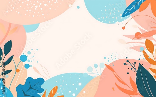 Wallpaper Mural Flat Geometry Illustration Frame for Presentation Background Torontodigital.ca