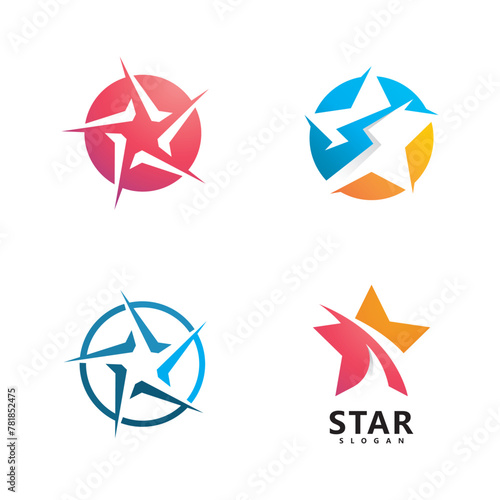 Star logo designs template, Fast star logo Vector illustration design