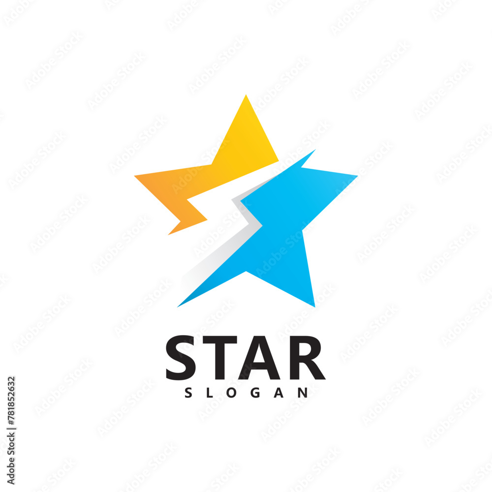 Fototapeta premium Star logo designs template, Fast star logo Vector illustration design
