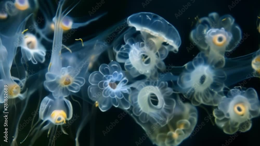 A group of amoeboid protozoa with large bloblike bodies and long branching pseudopods. They appear almost bubbly and move in a slow . AI generation. A group of amoeboid protozoa with large bloblike bodies and long branching pseudopods. They appear almost bubbly and move in a slow . AI generation.