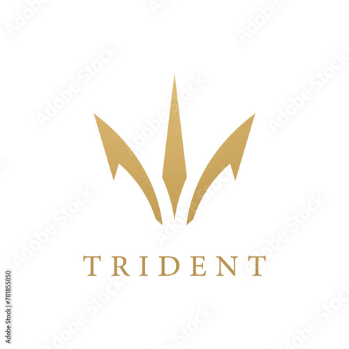 Trident Logo Template vector icon