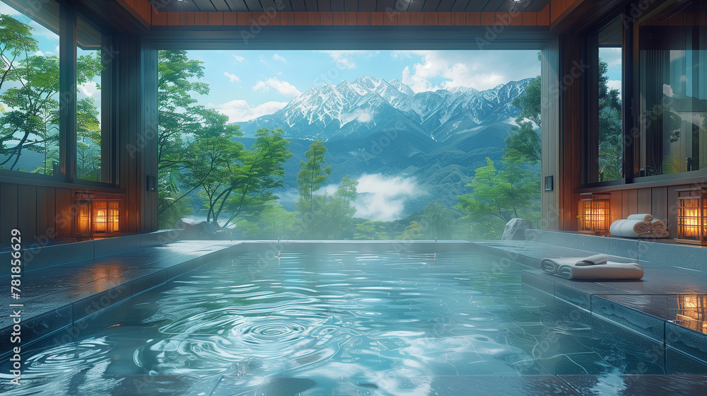 Obraz premium 温泉のイメージ