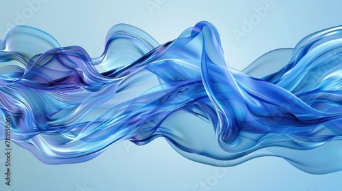 Develop a set of abstract digital artworks inspired by the fluid motion and mesmerizing patterns of a water wave isolated against a solid color backdrop 