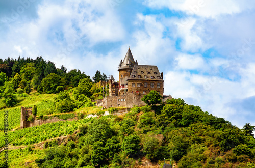 Castle Stahleck  Bacharach  Rhineland-Palatinate  Germany  Europe.