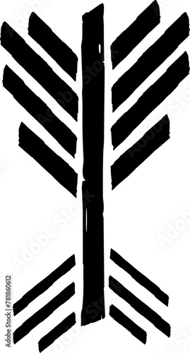 Vektor Symbol - Wikinger Darstellung - Baum Symbolik - Mythologie