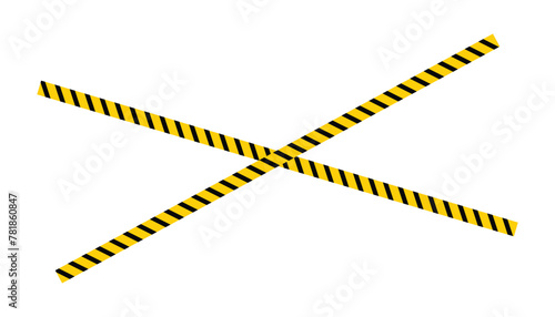 Wallpaper Mural Warning tape isolated on white background, Yellow and black warning tapes Accident or danger warning, yellow line black stripe caution tapes danger warning ribbons Torontodigital.ca