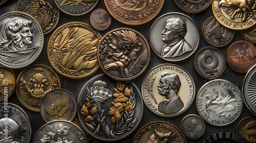 A Collection of Rare, Historically Significant Numismatic Coins of Intricate Designs and High Value photo