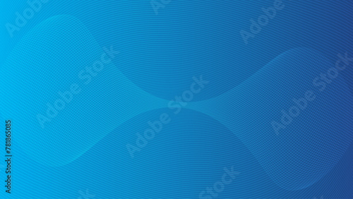 青いグラデーションのウェーブの抽象的なベクター背景画像