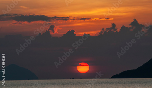 Sunrise on Nha Trang sea