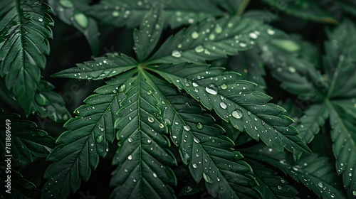 The Rain-Soaked Cannabis Plant Generative AI