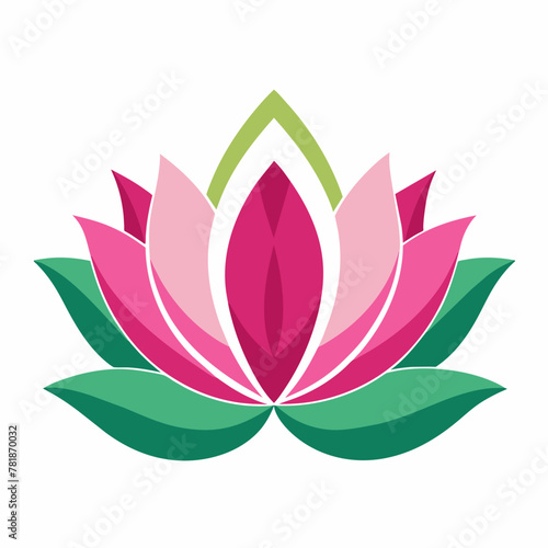 pink lotus flower --Vector illustration