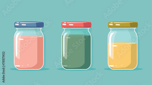 Plastic jar icon vector illustration simple design