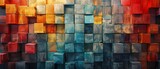 Vibrant Mosaic A Colorful Artistic Expression Generative AI